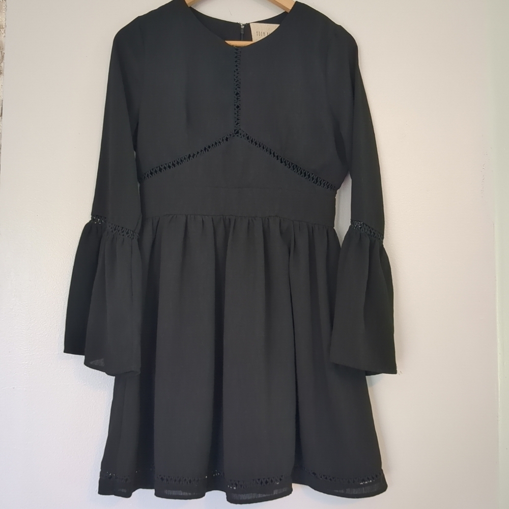 Moon River Dress Women's Medium Black Dark Fairy Witch Whimsigoth Grunge